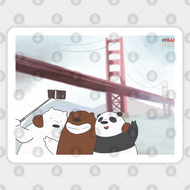 San Francisco bears Sticker by kozinoart